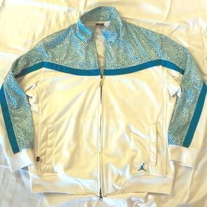 Jordan XL blue and white zip up